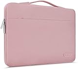 MOCA Waterproof Nylon Exterior with Soft Velvety Interior Sleeve Bag Pouch Carry Case for 13.3" 13" inch Laptops, MacBook - Pink