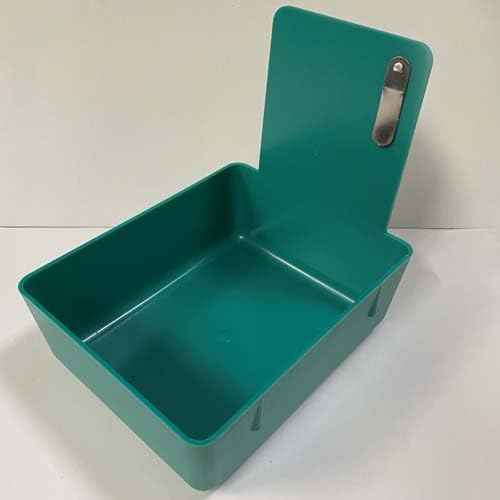 Teal Dental Lab Pan with Stainless Steel Clip 12pk 7" x 5¾" x 2½" Made in The USA