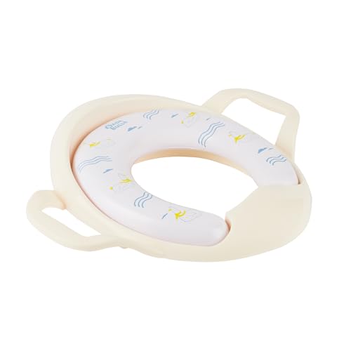 Badabulle Reductor de inodoro con asas Gaviota - Asiento acolchado cómodo - Seguridad con 2 asas y sistema antideslizante - Universal para todos los inodoros - Fácil de limpiar - Diseño divertido