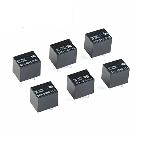 Relé de potencia SRA-12VDC-CL 12V 20A 5 pines para circuitos eléctricos de coche y recambios