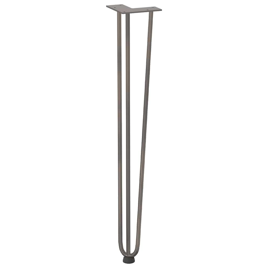 Générique Zestaw 4 spinek do konsol z litej stali, lakierowane proszkowo, 72 cm, z regulowanymi podkładkami i śrubami montażowymi w zestawie