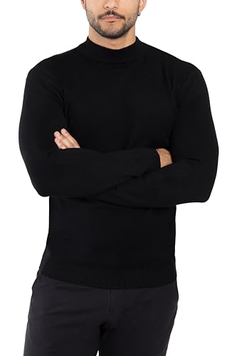 X RAY Mens Mock Neck Sweater, Soft Slim Fit Pullover Top, Basic Mock Neck Sweater for Men 5