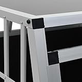 vidaXL Hundetransportbox Doppeltür 94x88x69 cm Hundebox Reisebox Transportbox