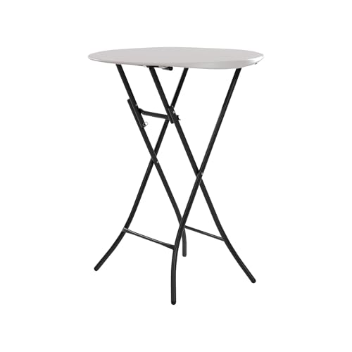Lifetime Table Ronde Haute Pliante Cocktail/Bistro/Mange-Debout