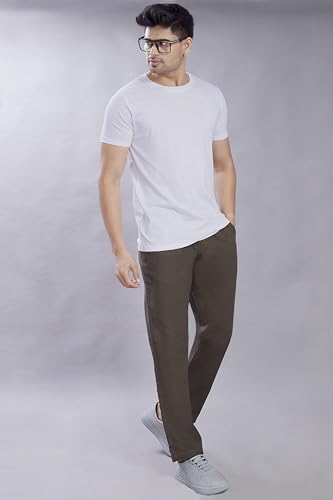 Image of DIVISIVE Men's Relaxed Fit Front Pleated Cotton Linen Blend Trousers