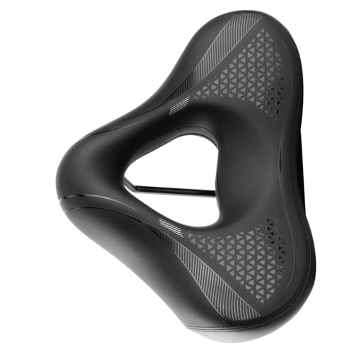 Selle de vélo de route large et confortable avec système d'absorption des chocs pour cycliste