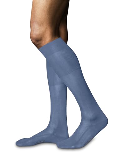 FALKE Herren Kniestrümpfe No. 9 M KH Baumwolle lang einfarbig 1 Paar, Blau (Airy Blue 6707), 39-40 – Ansicht 2
