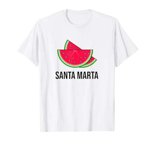 Santa Marta Divertente Vacanza Souvenir Vacanze Maglietta