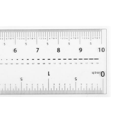 Durlo 2Pcs Film Flexible Ruler 4 Inch (10cm) 0.1mm Scale PET Plastic Folding Transparent Calibration Measuring Tool for Factory Workshop - Image 3
