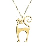 LHJHZDJC Collar de gato con cadena de animales para mujer y hombre, colgante de color, joyería de moda, regalo de ropa de calle, accesorio para hombres y mujeres, regalo casual