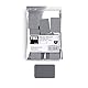 TOX Distance Allround Unterlegplatten, Ausgleichsplatten aus Kunststoff, belastbar bis 5 Tonnen, Polypropylen, 60 x 40 x 15 mm, 1 Beutel, 10 Stk., 065600112