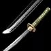 HERO SWORD Handmade Dragon Katana Traditional Japanese Clay Tempered T10 Steel Nugui Polishing Razor Sharp Samurai Sword Green Real Silk Handle