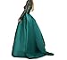 Aries Tuttle Green/Burgundy/Navy Blue Satin Mermaid Prom Evening Party Dress Gown Detachable Train