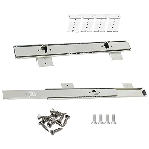 Plateau ergonomique réglable pour clavier – Étagère extensible sous le bureau avec glissières lisses à roulement à billes – Hauteur réglable pour plus de confort et une meilleure productivité