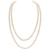 BABEYOND Modische Imitation Perlen Kette Flapper Art Deco 1920s Gatsby Kostüm Accessoires Lange Perle Halskette