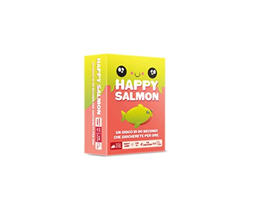 Asmodee - Happy Salmon, Gioco da Tavolo, dai Creatori di Exploding Kittens, 6+ Anni, 3-8 Giocatori, Edizione in Italiano