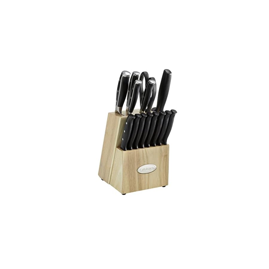 Cuisinart C77TRN-15P Nitrogen Collection 15-Piece Knife Block Set, Black