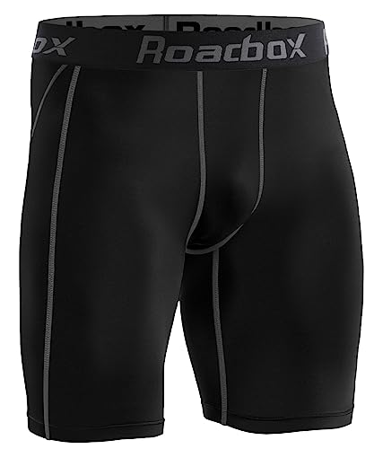 Roadbox Compression Shorts Men Base Layer Shorts Quick-Drying Fabric Protect Leg Skin for Running Gym Shorts Cycling Rugby