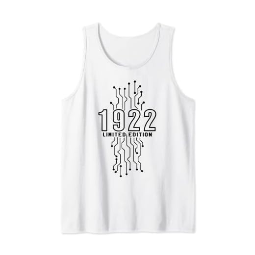 Cumpleaños 1922 Edición limitada Regalo Usado Gaming Vintage Camiseta sin Mangas