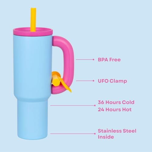 Image of CYNVEXA Tumbler with lid and Straw 1200ML Cup Stainless Steel Vacuum Insulated Tumbler for Water, Iced Tea or Coffee 1.2L Office Gym Travelling (Black and White)