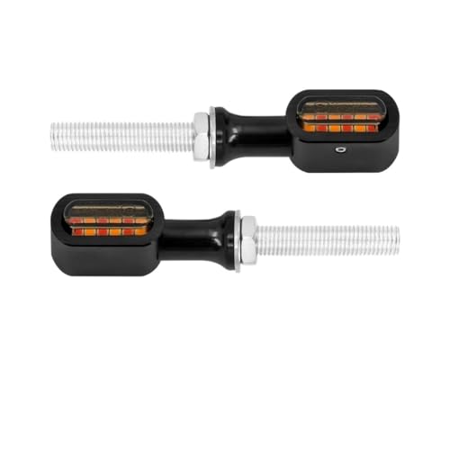 Clignotants rouges moto pour Sportster XL 883 et Touring, idéal pour vos rides nocturnes