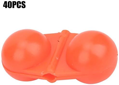 Miniatura 9 de Keen so - 40 piezas de pesca doble sonajero, portátil ABS doble sonajero de pesca en el mar, accesorio para atraer peces