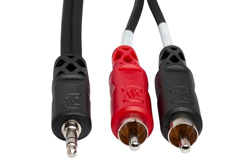Cable Hosa CMR-215 3.5mm TRS a RCA 15 pies miniatura 4