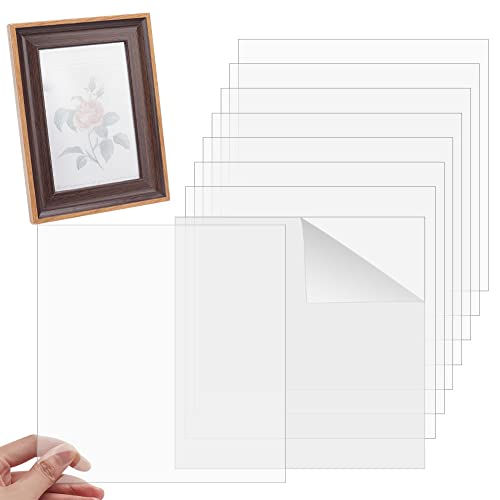 Image of OLYCRAFT 20 Sheets 5x7 in Acrylic Sheet Panel for Picture Frame Art Craft | 0.5mm Thick, Rectangle Transparent Acrylic Board, PMMA Silce Plastic Board, Acrylic Panel, Picture Frame Replacement Sheet