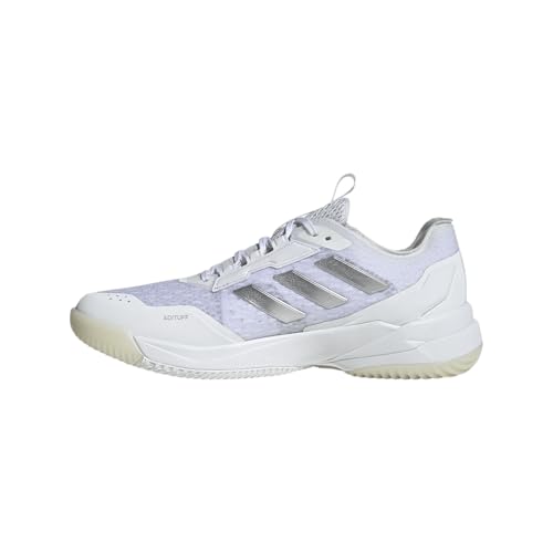 Adidas Women's Crazyflight 6, White/Silver Metallic/White, 8