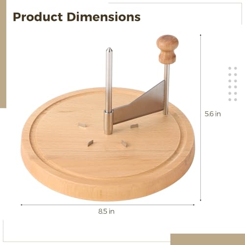Rallador y cortador de queso con base de madera miniatura 3