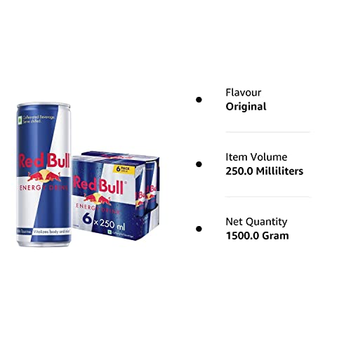 Red Bull Energy Drink, 250 ml (6 Pack)