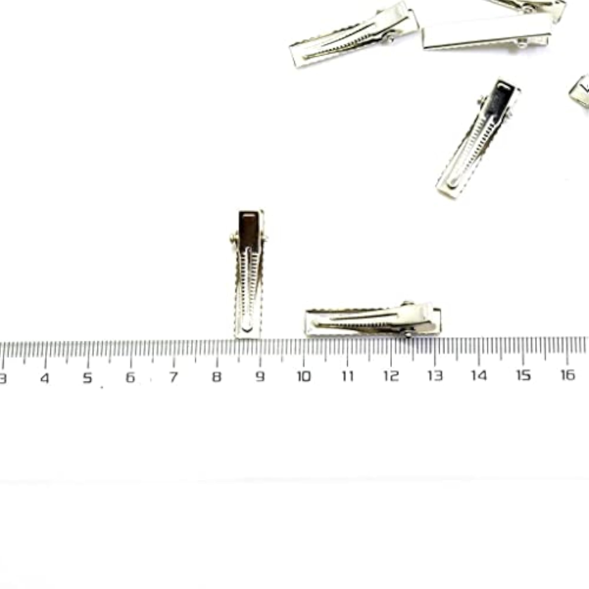 3X 10Piece Alligator Hair Clip Flat Single Prong