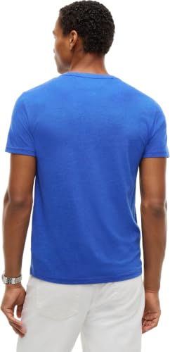 Tommy Jeans Herren-T-Shirt, kurzärmelig, Rundhalsausschnitt, Blau (Deep Marine Htr), M – Ansicht 2