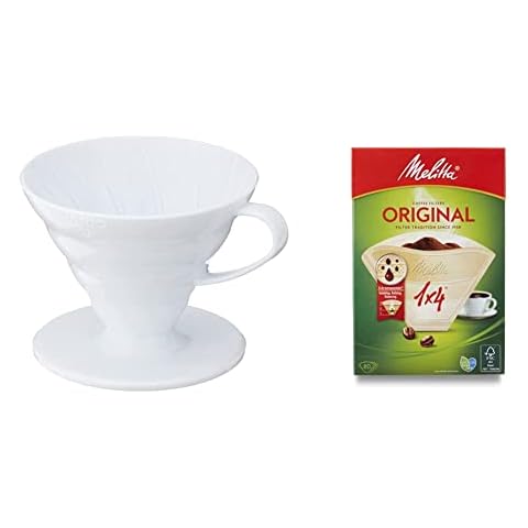 HARIO V60 Plastic Coffee Dripper and Melitta Filters Cover