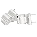 MECCANIXITY 200pcs Fuse Clips for 6x30mm Glass Tube Holder Clamps,Glass Ceramic Tube Holder Clamps,Brass Fuse Holder Clip,Fuse Holders Clips Silver