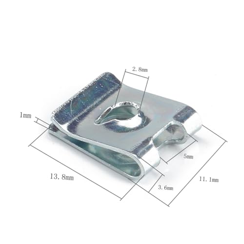 Kit Vis Auto-Taraudeuse et Spire U Clip en Acier Haute Densité - 4