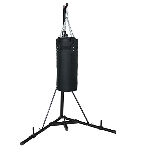 corner punching bag stand
