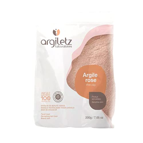 (ARCILIA) Argiletz - Argile Rose en poudre ultra-ventilée - Sachet 200g - masques, soins, cure, beauté