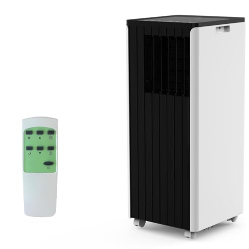 8,000 BTU 3 in-1 Portable Air Conditioner with Built-in Dehumidifier Function, Fan Mode, Remote Control, Complete Window Mount Exhaust Kit