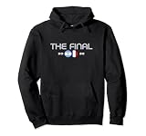 The final 2022. Argentina vs. France. Flags Pullover Hoodie