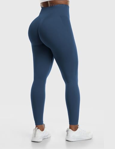 YEOREO Feminino Amplificar Leggings para Sem Costura Leggings Scrunch Levantamento de Bunda Ginásio