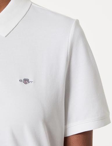 Polo Gant femme anti-déformation en pur coton respirant contre la chaleur estivale - 4