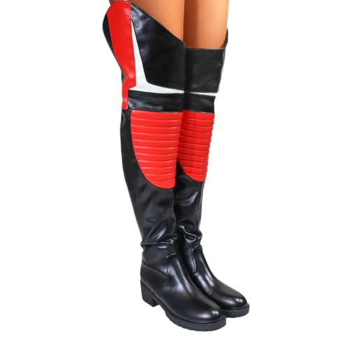 Liliana Womens Over The Knee Low Heel Lug Sole Boots2