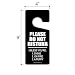 Honey Dew Gifts Please Do Not Disturb 4 Inch by 9 Inch Aluminum Door Sign Hanger, Funny Room & Bedroom Decor - HDG-1641