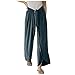 Casual Femmes Elegant Casual Douce Airness Wide Leg Long Casual Femmes sans Poche Solid De Travail Regular Fit Été Taille Haute