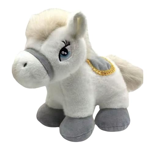 Image of Tickles Pony Horse Soft Stuffed Plush Animal Toy for Kids Boys & Girls Birthday Gift (Color: White, Size: 35 cm)