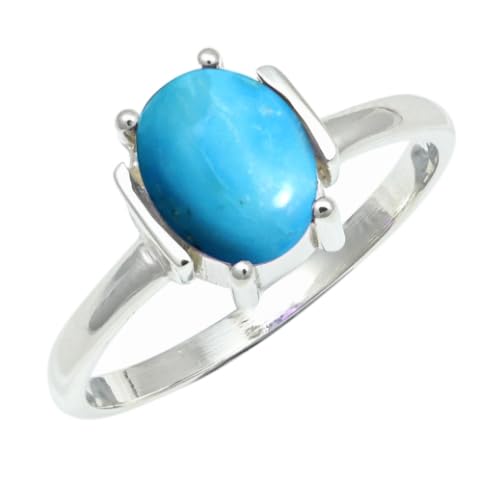 Bague en argent sterling 925 et turquoise idée cadeau idéale homme femme size 56