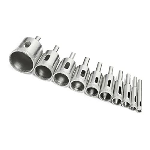 Juego de 10 Brocas Diamante 3-50mm Para Vidrio y Cerámica miniatura 4