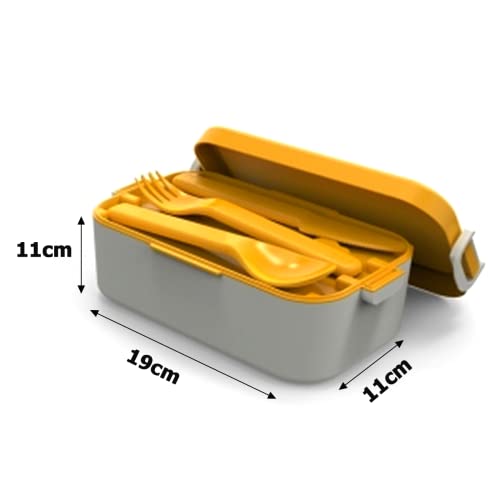 Marmita Simples Bento Box Com Colher E Garfo UG Anodilar