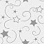 Silver Star on White